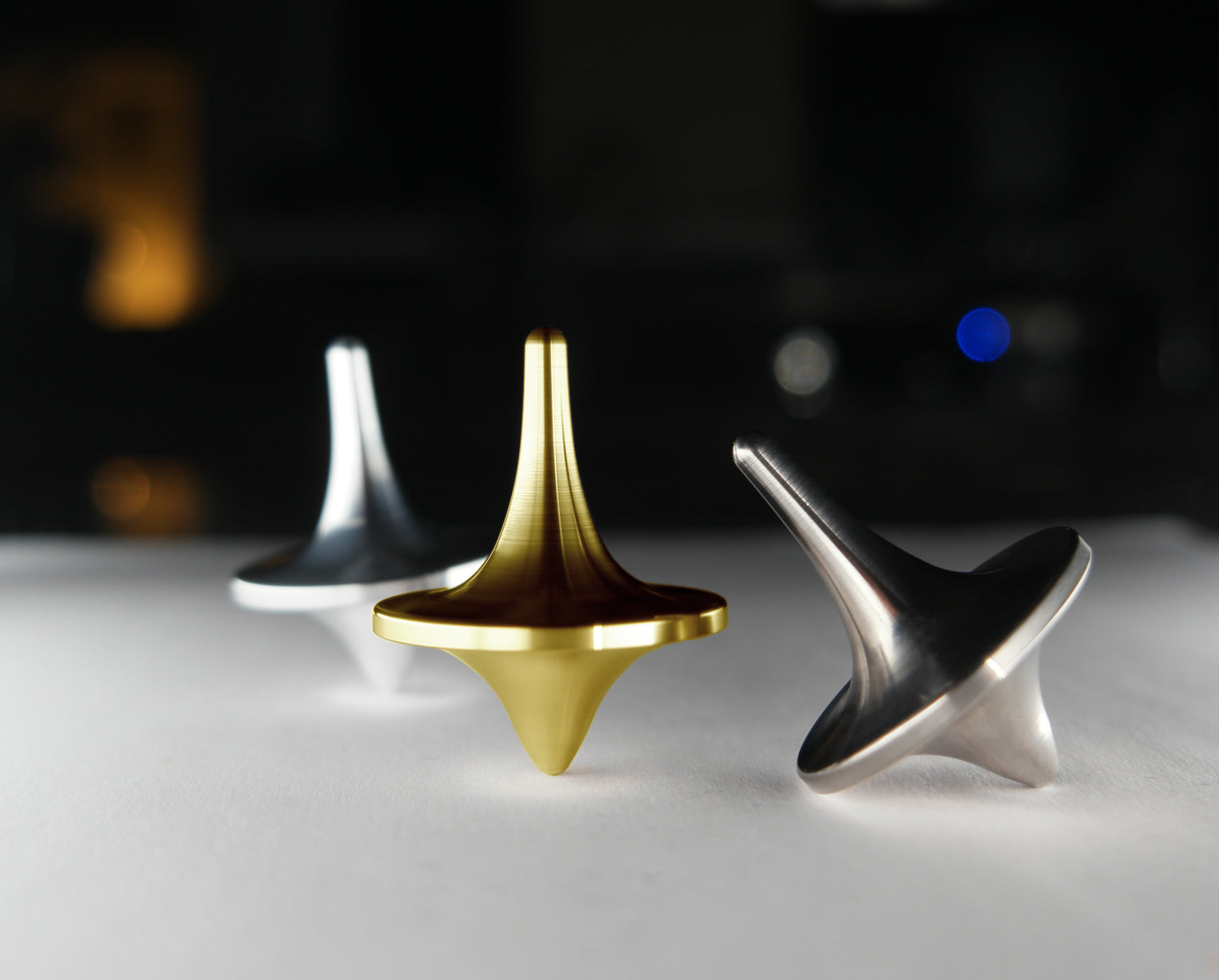 ForeverSpin™ Famous Metal Spinning Tops –